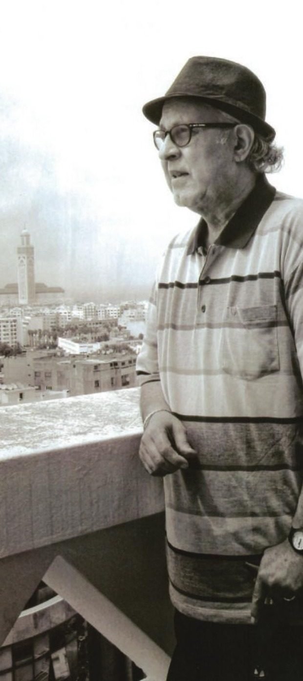 Omar Sayed looking out over Casablanca from a balcony