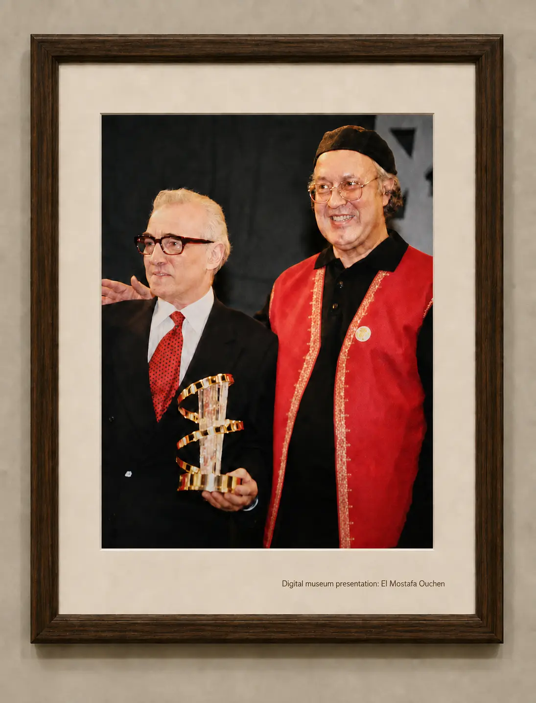 Omar Sayed during a recognition moment