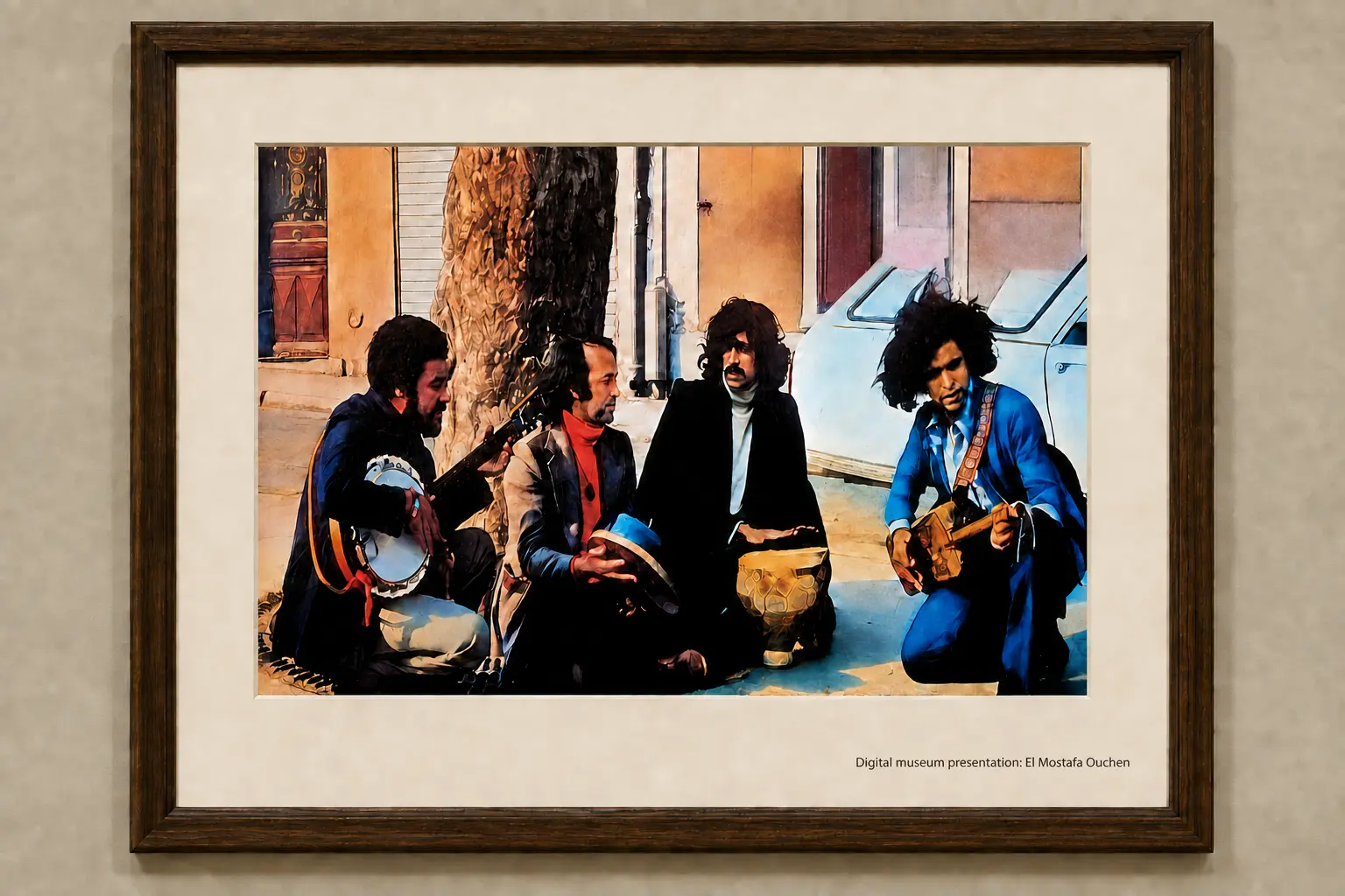 Nass El Ghiwane seated group portrait