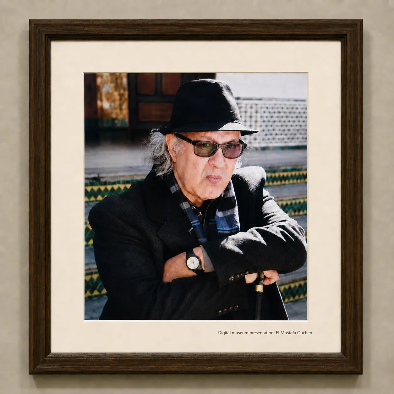 Contemporary seated portrait of Omar Sayed