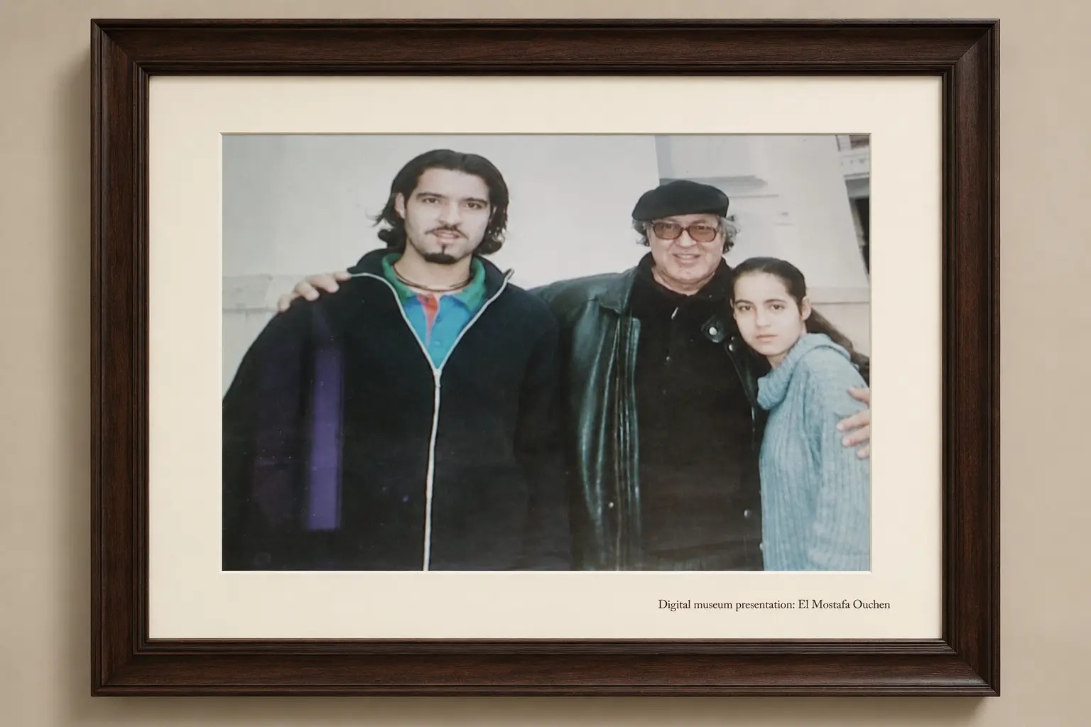 Omar Sayed with two younger companions