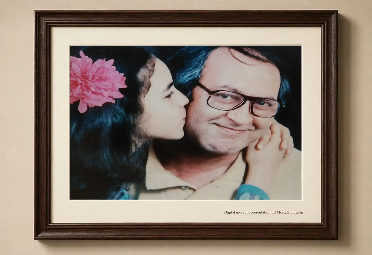 Affectionate family portrait with Omar Sayed
