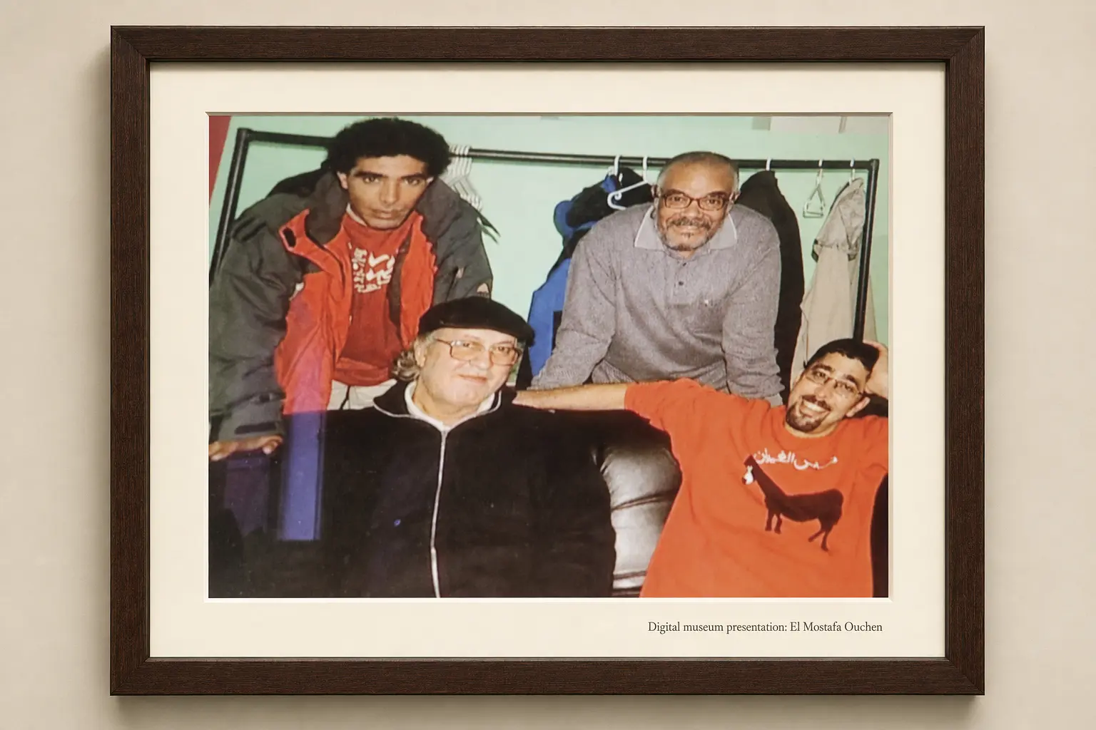 Omar Sayed with younger companions