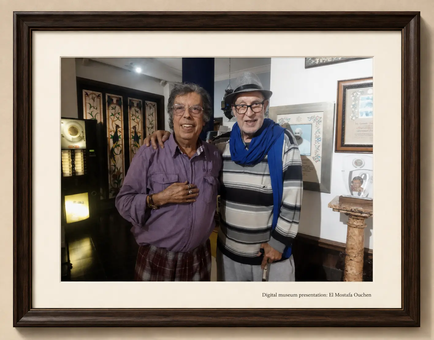 Omar Sayed with a friend