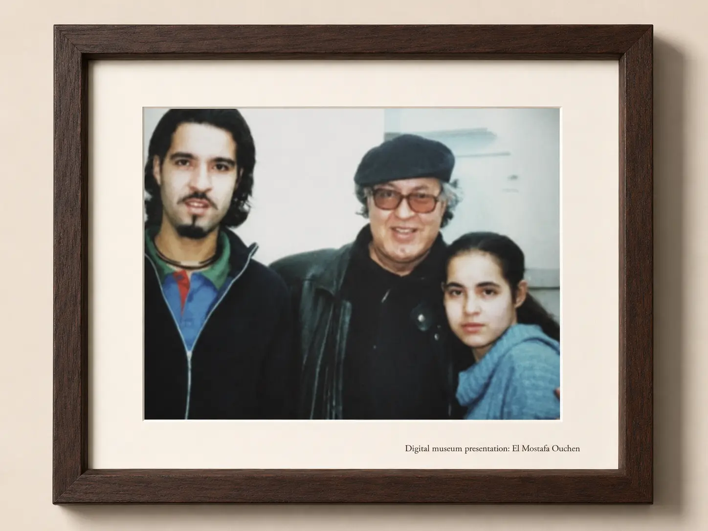 Omar Sayed with two younger companions
