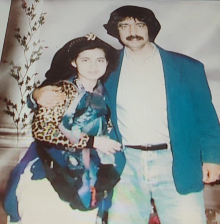 Omar Sayed with young Siham